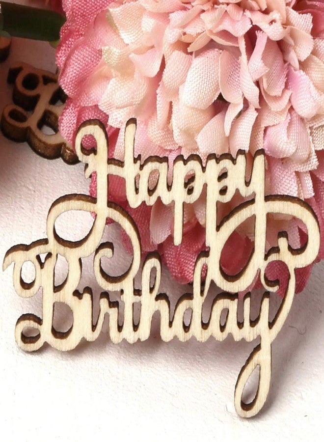 orgner Wood Happy Birthday Laser Cut Slice Hanging Home Decor Ornament - Image 5
